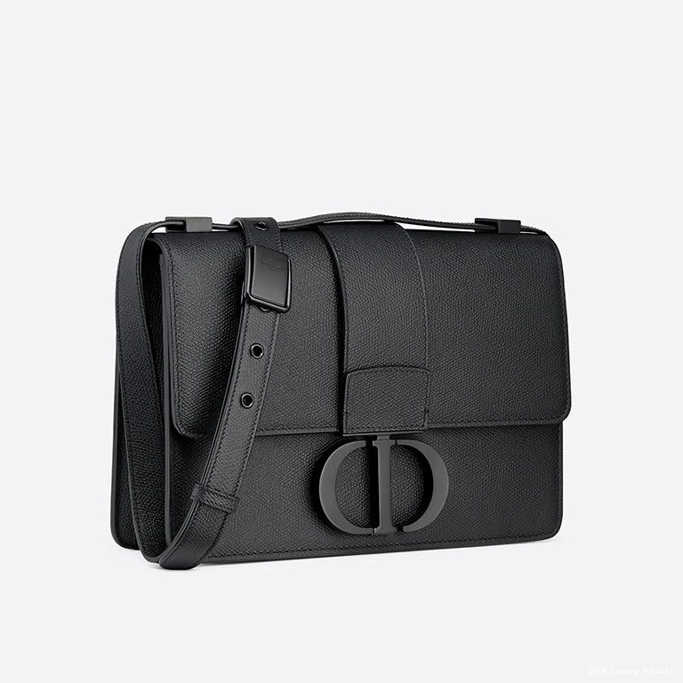 Cheap Grained Calfskin Montaigne Ultramatte Dior 30 Bag Black 0813 Luxury